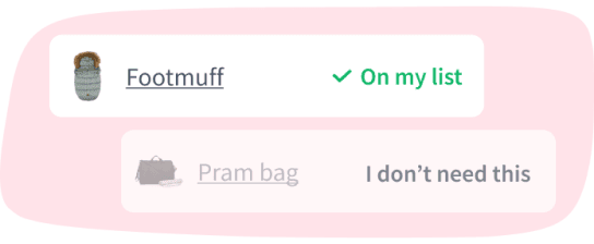 list items