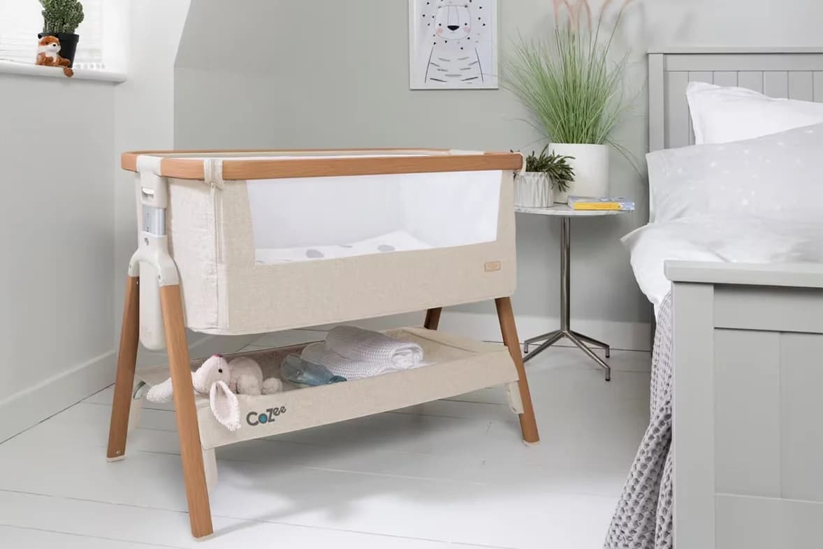 CoZee Bedside Crib, Scandinavian, Tutti Bambini