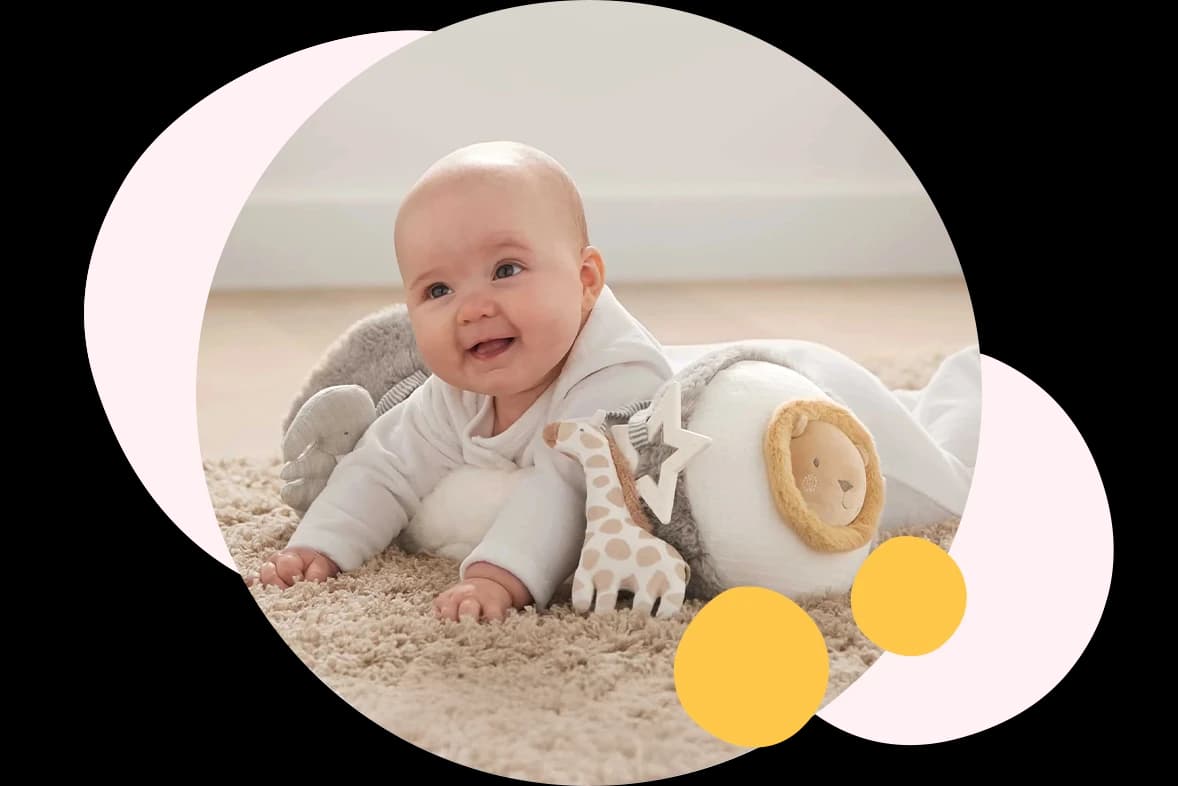 Welcome to the World Tummy Time Roll, Mamas & Papas