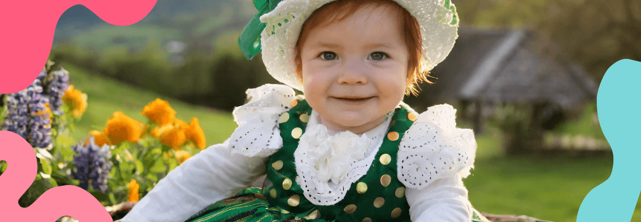 ginger haired irish baby 