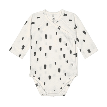 Image showing the Long Sleeve Bodysuit with Print GOTS, 0 - 3 Months, Bricks Milky product.