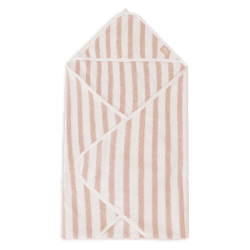 Image showing the Stripes Hooded Baby Towel, 75 x 75cm, Wild Rose product.