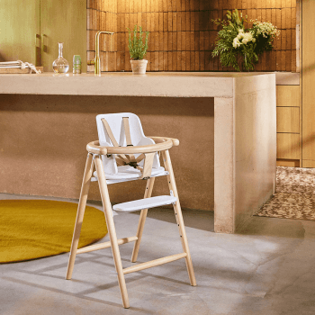 Image showing the Tobo Baby Set For High Chair, White/Natural product.