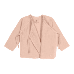Image showing the Muslin Kimono Top GOTS, 3 - 6 Months, Powder Pink product.