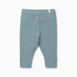 Image showing the Ribbed Leggings, 3 - 6 Months, Blue product.