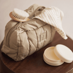 Image showing the Puffed Toiletry Bag, Olive Green product.