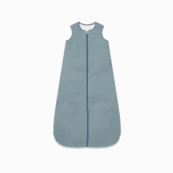 Image showing the Ribbed Front Opening Sleeping Bag, 1.5 TOG, 0 - 6 Months, Blue product.
