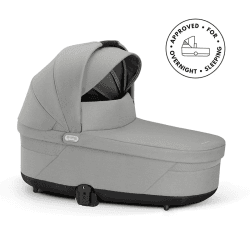 Image showing the Cot S Lux Carrycot, Stone Grey product.