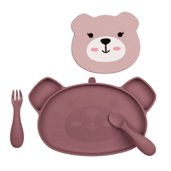 Image showing the Betsy Bear Weaning Set, Pink product.