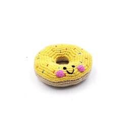 Image showing the Friendly Doughnut Rattle, Yellow product.