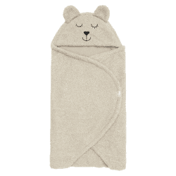 Image showing the Teddy Bear Wrap Blanket, Olive Green product.