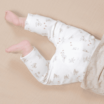 Image showing the Baby Bunny Leggings, 1 - 2 Months, White product.