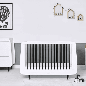 Image showing the SnuzKot Skandi Cot Bed excl. Mattress, Mono product.