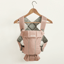 Image showing the Mini Baby Carrier, 3D Mesh, Dusty Pink product.
