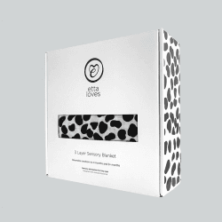 Image showing the Animal Sensory Organic Cotton Muslin Blanket, 120 x 120cm, Multi product.