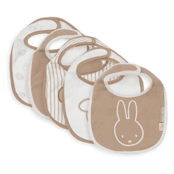 Image showing the Miffy & Friends Pack of 5 Bibs product.