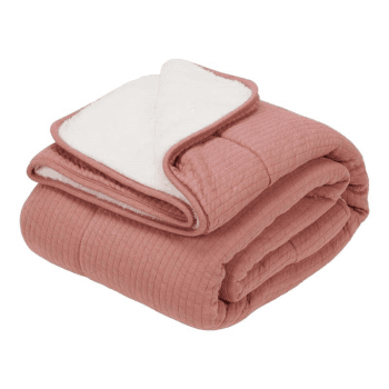 Image showing the Pure Bassinet Blanket, Pink Blush product.