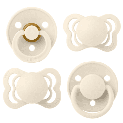 Image showing the Try It Pack of 4 Assorted Dummies, 0 Months+, Ivory product.
