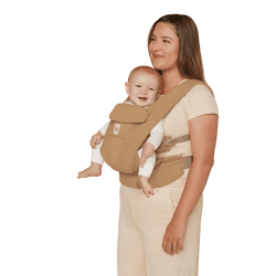 Image showing the Omni Deluxe Mesh Baby Carrier, Camel product.
