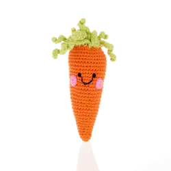 Image showing the Friendly Carrot Rattle product.