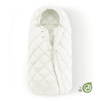 Image showing the Snøgga Puffer Footmuff, Seashell Beige product.