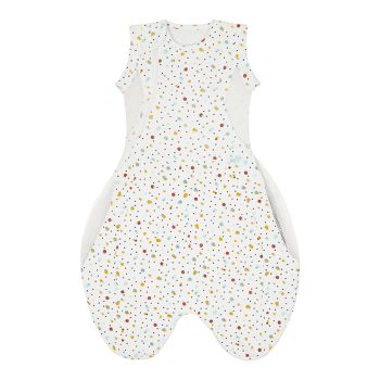 Image showing the Swaddle to Sleep Sleeping Bag, 0.5 TOG, 0 - 4 Months, Scandi Spot product.