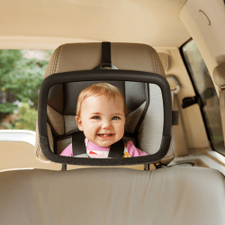Image showing the Brica 360 In-Sight Pivot Car Mirror product.