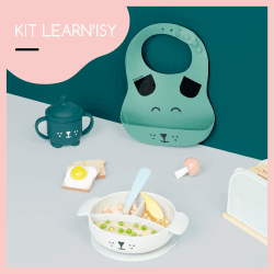 Image showing the Learn'isy 4 Piece Silicone Baby Weaning Set product.