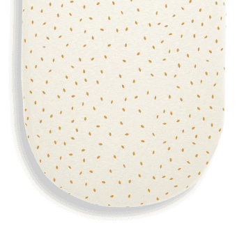 Image showing the Organic Moses Basket Fitted Sheet, W30 x L70cm, Linen Rice product.