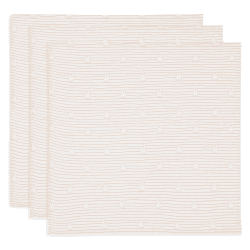 Image showing the Jollein x Miffy Pack of 3 Muslin Cloths, 70 x 70cm, Biscuit product.
