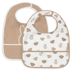 Image showing the Miffy & Friends Pack of 2 Waterproof Bibs product.