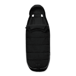 Image showing the Gold Pushchair Footmuff, Moon Black product.