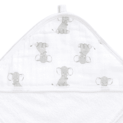 Image showing the Essentials Pack of 2 Hooded Baby Towels, 76 x 76cm, Safari Babes product.