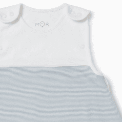 Image showing the Clever Sleeping Bag, 1.5 TOG, 0 - 24 Months, Blue Stripe product.