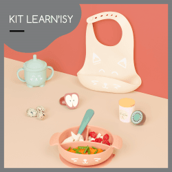 Image showing the Learn'isy 4 Piece Silicone Baby Weaning Set product.