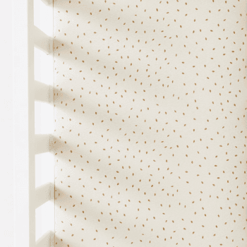 Image showing the Organic Crib Fitted Sheet, W35 x L80cm, Linen Rice product.