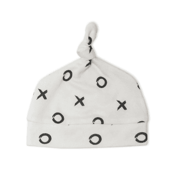 Image showing the Bamboo Hat & Swaddle Gift Set, Hugs & Kisses product.