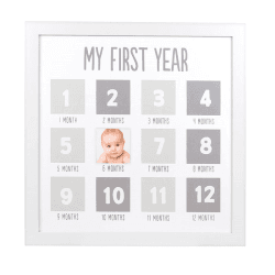 Image showing the First Year Frame, White product.