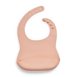 Image showing the Silicone Bib, Pale Pink product.