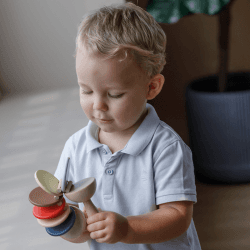 Image showing the Wooden Clatter Toy, Multi product.