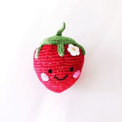 Image showing the Friendly Strawberry Rattle product.