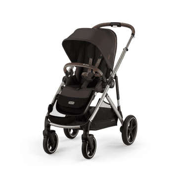 Image showing the Gazelle S Single to Double Pushchair, Chocolate Brown product.