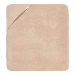 Image showing the Pure Hooded Baby Towel, 75 x 75cm, Beige product.