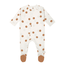 Image showing the Sleepsuit Pyjama GOTS, 0 - 3 Months, Big Dots Milky product.