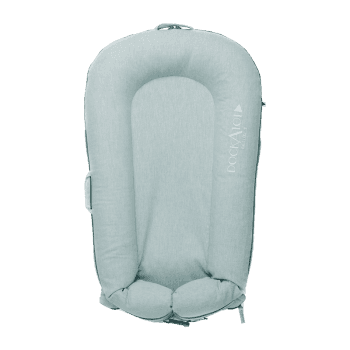 Image showing the Deluxe+ Dock Printed Baby Nest, Marine Chambray product.