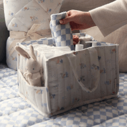 Image showing the Printed Nappy Caddy, Coastline product.