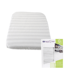 Image showing the Next2Me 2-Piece Bedside Crib Fitted Sheets Set, Air product.