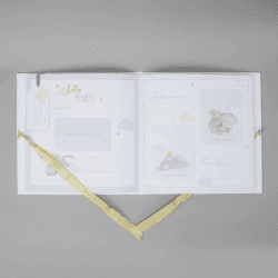 Image showing the Disney Dumbo My First Year Baby Memory Book, White product.