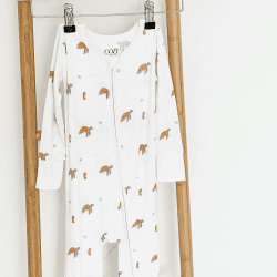 Image showing the Ocean Bamboo Zip Sleepsuit, 0 - 3 Months product.