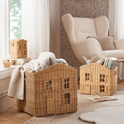 Image showing the Country Cottage Set of 3 Storage Baskets, Rattan product.